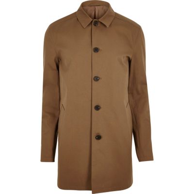 Brown smart minimal mac coat